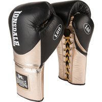 Lonsdale L60 Lace Up Leather Training Gloves BlackGold 12oz Lonsdale L60 Lace Up Leather Training Gloves BlackGold 12oz