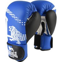 Lonsdale Lion Spar Hook and Loop Training Gloves BlueWhite 14oz Lonsdale Lion Spar Hook and Loop Training Gloves BlueWhite 14oz