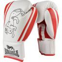 Lonsdale Club Training Gloves WhiteRed 10oz
