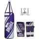 Lonsdale Club Junior Punch Bag and Glove Set WhitePurple