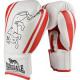 Lonsdale Club Training Gloves WhiteRed 16oz