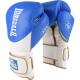 Lonsdale L60 Hook and Loop Leather Training Gloves BlueWhite 16oz
