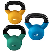 Ironman Cast Iron Coated Kettlebell Set 6kg 8kg 10kg