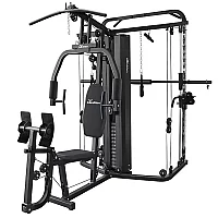 IronMan Deluxe Home Multi Gym with Smith Machine and Cables 65kg Weight Stack