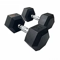 HXGN Pro Hex Dumbbells 2 x 12.5kg