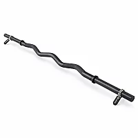 HXGN 1 Standard EZ Curl Bar with Spring Collars