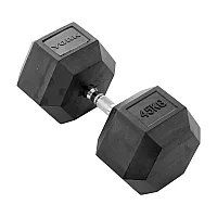 York 45kg Commercial Rubber Hex Dumbbell