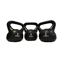York Barbell Vinyl Kettlebell Set 234kg Black