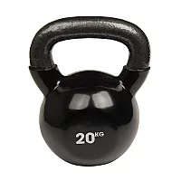 Fitness Mad 20kg Cast Iron Kettlebell Black