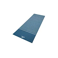 Reebok Double Sided 4mm Yoga Mat Green Stripes