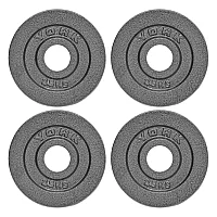 York Olympic Hammertone Cast Iron Weight Plates 4 x 2.5kg