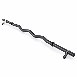 HXGN 1 Standard EZ Curl Bar with Spring Collars
