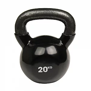 Fitness Mad 20kg Cast Iron Kettlebell Black