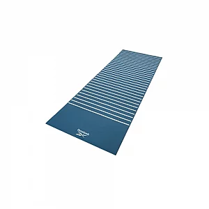 Reebok Double Sided 4mm Yoga Mat Green Stripes